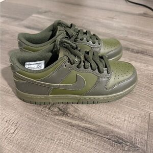 Olive Green Kids Shoes